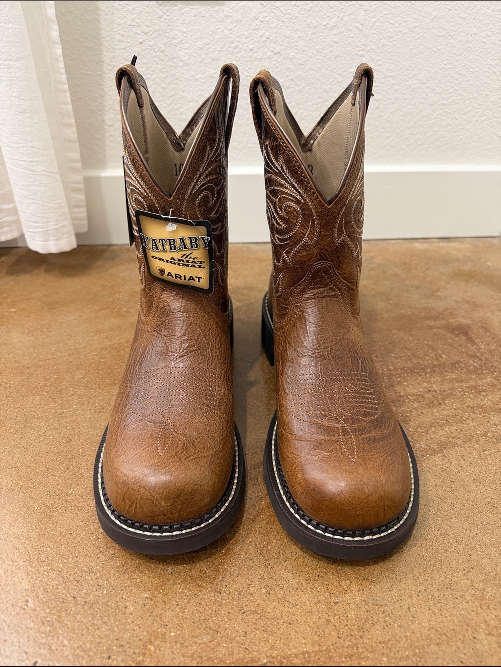 Ariat Women’s Fatbaby Heritage Western Cowboy Boot - Mazy Crackled Cottage - Picture 3 of 8